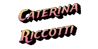 a logo for caterina riccotti has a cross through the word