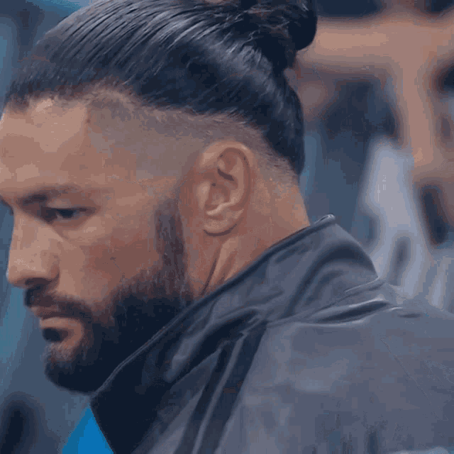 Roman Reigns  Man Bun  How to make the Famous Celebrity Top Knot  Mens  Long Hair cut  Beard  YouTube