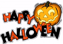 happy halloween halloween day spooky carved pumpkin sparkles
