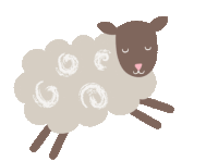 Sleepy Sheep Sticker
