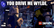 Lego Dimensions You Drive Me Wylde Valentine GIF - Lego Dimensions You Drive Me Wylde Valentine You Drive Me Wild GIFs