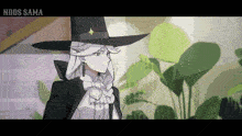 a cartoon of a woman wearing a witch hat with the words nddds sama below her
