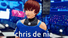 a video game character with the name chris de nia