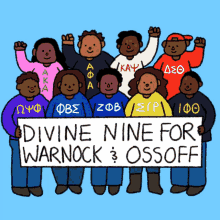 Divine Nine Divine Nine For Warnock And Ossoff GIF