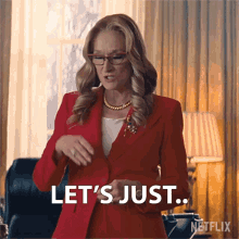 Lets Just Lets Move On President Orlean GIF - Lets Just Lets Move On President Orlean Meryl Streep GIFs