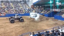 loose tire monster truck truck flipping jukin video