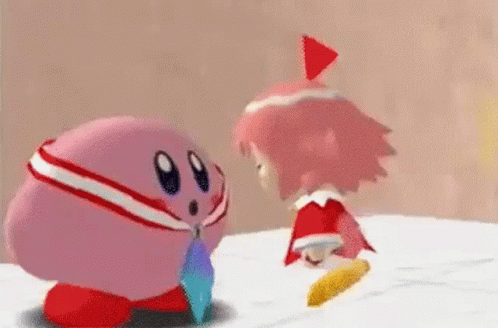 Kirby Kiss GIF - Kirby Kiss Blushing - Discover & Share GIFs
