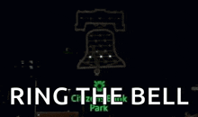 a drawing of a bell with the words ring the bell written below it