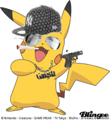 Pikachu Pokemon GIF - Pikachu Pokemon Gangsta GIFs