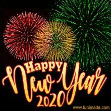 2020 Happy New Year GIF - 2020 Happy New Year Fireworks GIFs