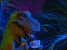 Drink Up Dinosaur GIF
