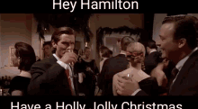 American Psycho Holly Jolly Christmas GIF - American Psycho Holly Jolly Christmas Hey Hamilton GIFs
