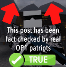a post has been checked by real patriots and is true