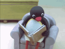 Penguin Gasp GIF