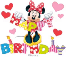 Mini Mouse Happy Birthday GIF