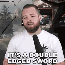 Its A Double Edged Sword Bricky GIF