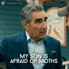 My Son Is Afraid Of Moths Johnny GIF - My Son Is Afraid Of Moths Johnny Johnny Rose GIFs