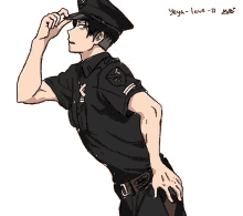 Levi Police Costume GIF