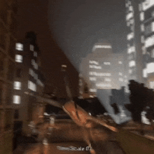 a blurred image of a city with the words scale 0.2 on the bottom