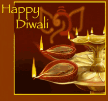 Happy Diwali Candle Lights GIF
