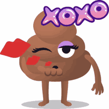xoxo happy poo joypixels hugs and kisses blow a kiss