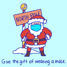 north pole santa claus santa ho ho ho santa in mask