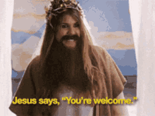 Jesus Youre Welcome GIF - Jesus Youre Welcome Smiling GIFs