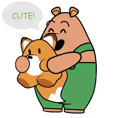 Cute Teddy Sticker - Cute Teddy Bear Stickers