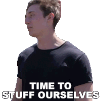 Time To Stuff Ourselves Brandon William Sticker