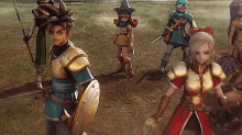 Group Victory Pose - Dragon Quest GIF - Dragon Quest Group Victory GIFs