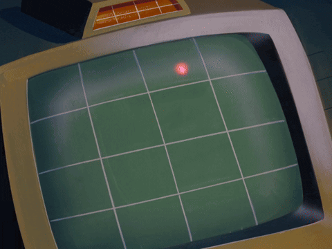 Dr Phorbus and his assistant look at the screen showing the tracking signal