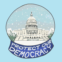 Snow Globe Democracy GIF