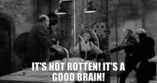 Good Brain Frankenstein GIF - Good Brain Frankenstein Not Rotten GIFs