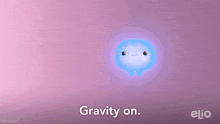 a cartoon character is doing a handstand in front of a pink wall with the word elio on it