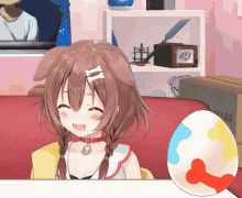 Inugami Korone Yoshi Egg GIF - Inugami Korone Yoshi Egg Korone GIFs