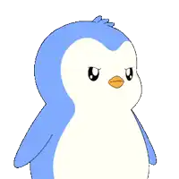 a cartoon penguin with the word no on its chest