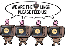 a cartoon says we are the lungs please feed us