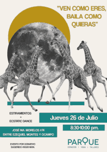 Dance Giraffe GIF - Dance Giraffe Ven Como Eres Baila Como Quieras GIFs