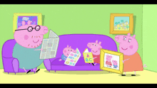 Daddy Puts Up A Picture Daddy Pig GIF