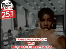 Black Friday Long Hair Extensions GIF - Black Friday Long Hair Extensions Indique Hair GIFs