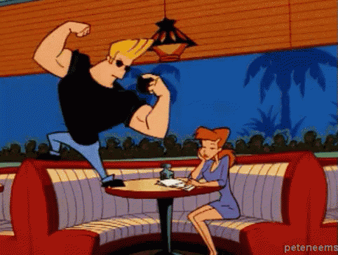 Johnny Bravo Muscle GIF - JohnnyBravo Muscle Flex - Discover & Share GIFs