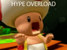 Toad Hype Overload GIF - Toad Hype Overload Overload GIFs