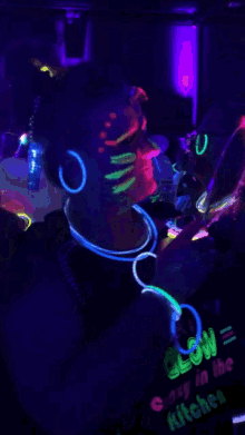 glow party glow party neon head hunter