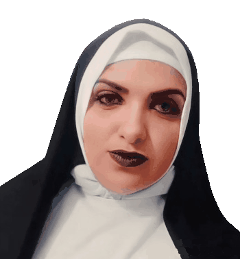 Nun Surprised Sticker Nun Surprised Eyes Descubre Y Comparte Gif