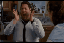 Jonah Hill Is Excitedly Happy! GIF - Silent Shout Ahh Jonah H Ill GIFs