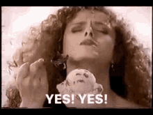 Bernadette Peters Yes GIF - Bernadette Peters Yes Icecream GIFs