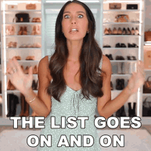 The List Goes On And On Shea Whitney GIF - The List Goes On And On Shea Whitney Therere So Many Things To Mention GIFs