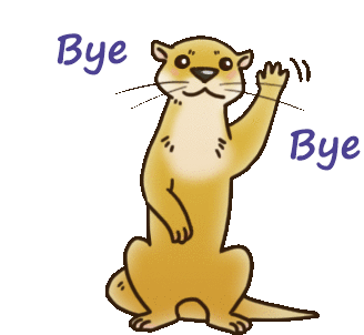Otter Bye Sticker - Otter Bye Bye Bye Stickers