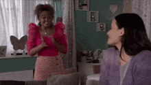 Emma Is Excited While Alina Is Worried Coronation Street Made By The Talk Of The Street GIF - Emma Is Excited While Alina Is Worried Coronation Street Made By The Talk Of The Street Coronation Street GIFs