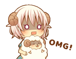 Sheep Anime Sticker - Sheep Anime Omg Stickers